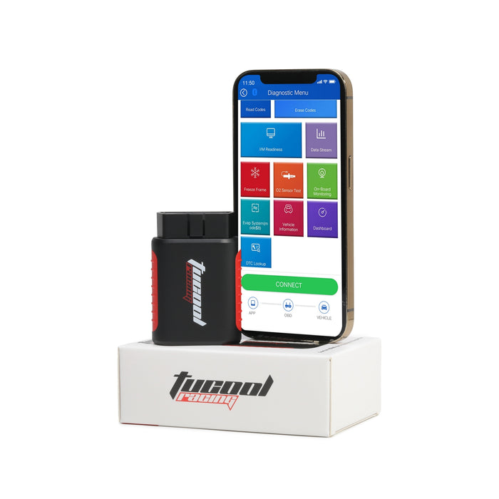 Tucool Racing KDIAG Bluetooth OBD2 Scanner Full System Diagnostic Tool for iPhone & Android Wireless Check Engine Light Car Code Reader, Oil Reset, Performance Test, Voltage Test Software Lifetime Free