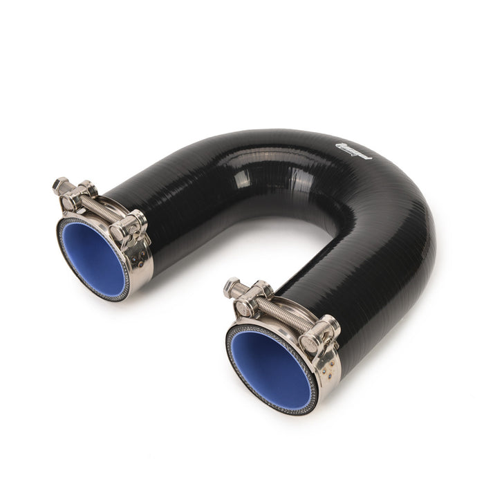 Tucool Racing Universal 4-Ply Reinforced Silicone 180 Degree U Bend Elbow Coupler Hose, U Shape Hose with T Bolt Clamps 304 Stainless Steel