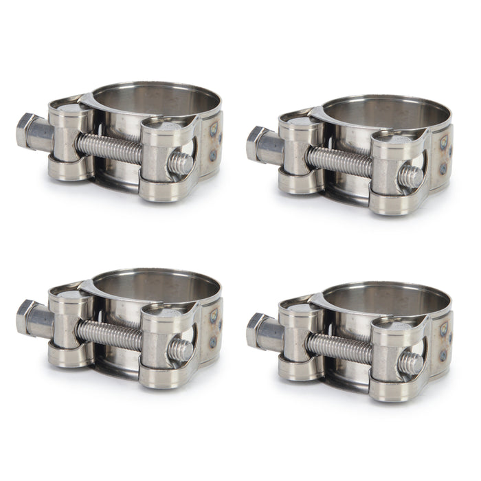 Tucool Racing 304 Stainless Steel T-Bolt Hose Clamps, Clamp Range 17mm - 187mm for Hose, Automotive And Mechanical Applications