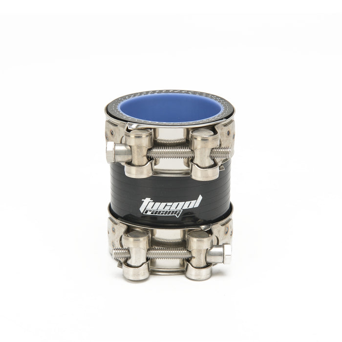 Tucool Racing 4-Ply Reinforced High Temperature 3" Length Straight Coupler Silicone Hose + 2PCS 304 Stainless Steel T Bolt Clamps