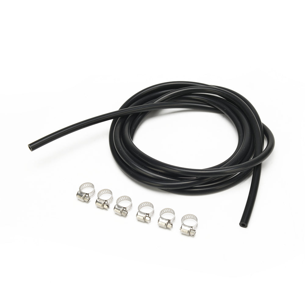 Suction Hose Silicone Vacuum Tubing Hose Automotive Vacuum Line High Temperature 6.6Ft 9/16" 14mm ID 3mm Thickness 1 Pc Black 130PSI Max Pressure Silicone Tubing