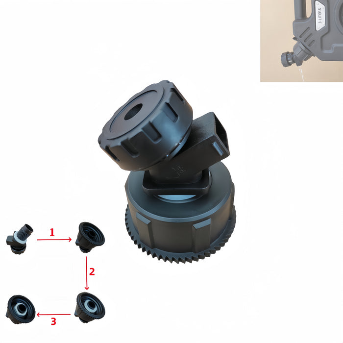 Tucool Racing 3L 5L Anti-Static Gas Can with Upgraded No-Spill Oil Funnel & Upgraded Adjustable Bracket for Flexible Installation, Portable Multi-Purpose Gasoline Storage Tank for Cars, Motorcycles, Trucks, Boats