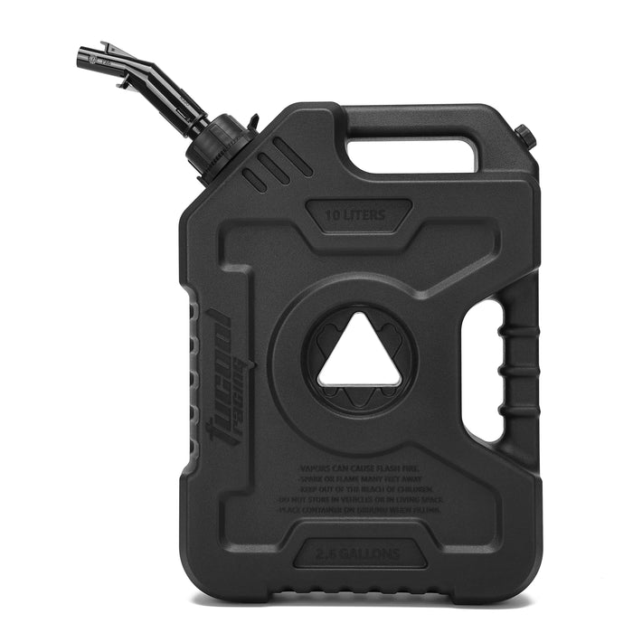 Tucool Racing New Gas Can with Upgraded No-Spill Oil Funnel & Upgraded Adjustable Bracket for Flexible Installation, 6L 10L Anti-Static Jerry Can Fuel Tank Spare Petrol Oil Tank Backup Jerrycan Fuel-jugs Canister for Motorcycle SUV ATV Cars Boat Offroad