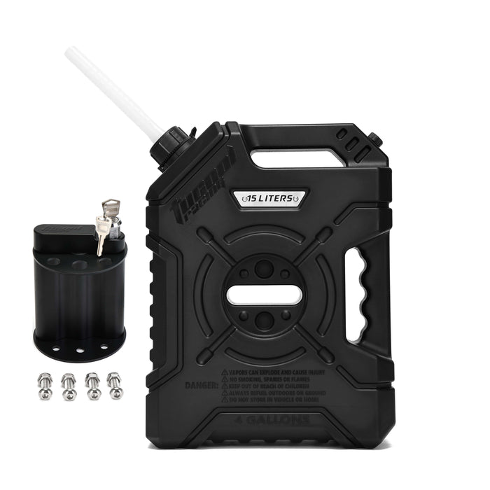 Tucool Racing 15L Jerry Can Fuel Tank 4 Gallon Backup Gas Can New guide pipe Fits for Motorcycle SUV ATV Cars Boat Offroad