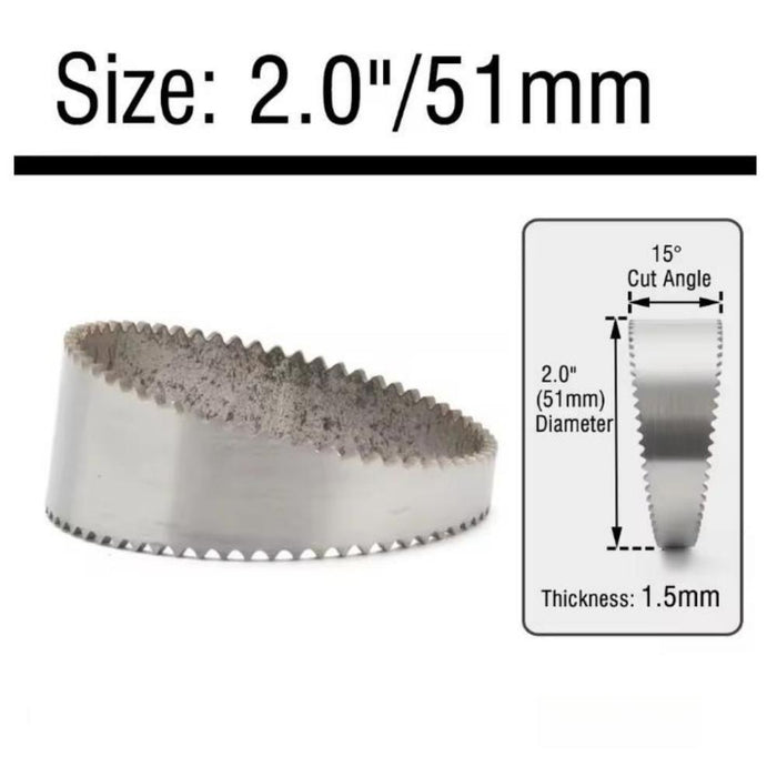 Tucool Racing Stainless Steel 304 Sawtooth Exhaust Pie Cut Tight Radius 2″ To 4″ 5pcs (15 Degree,1.5mm Thickness, 1D Radius)
