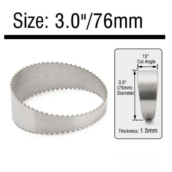Tucool Racing Stainless Steel 304 Sawtooth Exhaust Pie Cut Tight Radius 2″ To 4″ 5pcs (15 Degree,1.5mm Thickness, 1D Radius)