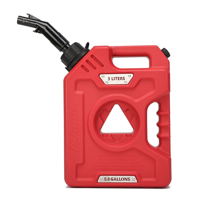 Tucool Racing 3L 5L Anti-Static Gas Can with Upgraded No-Spill Oil Funnel & Upgraded Adjustable Bracket for Flexible Installation, Portable Multi-Purpose Gasoline Storage Tank for Cars, Motorcycles, Trucks, Boats