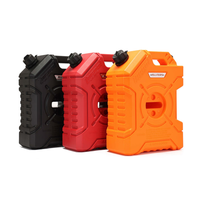 Tucool Racing 15L Jerry Can Fuel Tank 4 Gallon Backup Gas Can New guide pipe Fits for Motorcycle SUV ATV Cars Boat Offroad
