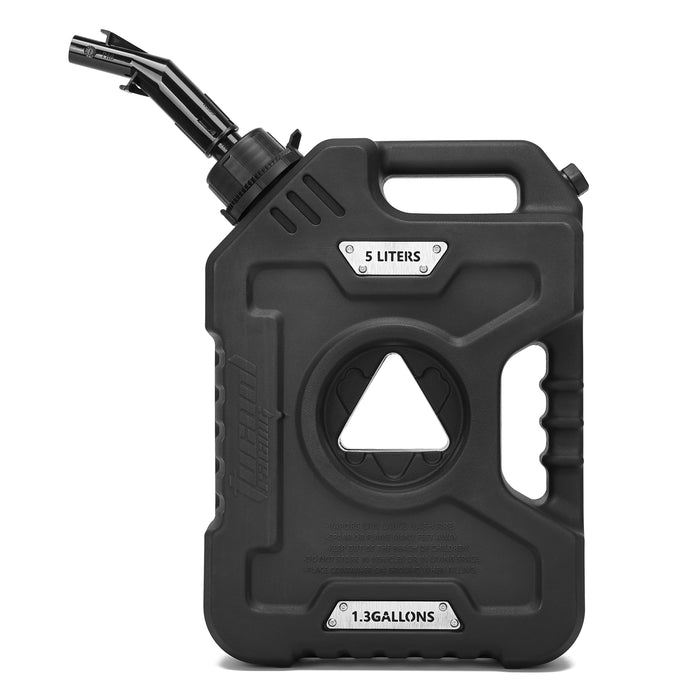 Tucool Racing 3L 5L Anti-Static Gas Can with Upgraded No-Spill Oil Funnel & Upgraded Adjustable Bracket for Flexible Installation, Portable Multi-Purpose Gasoline Storage Tank for Cars, Motorcycles, Trucks, Boats