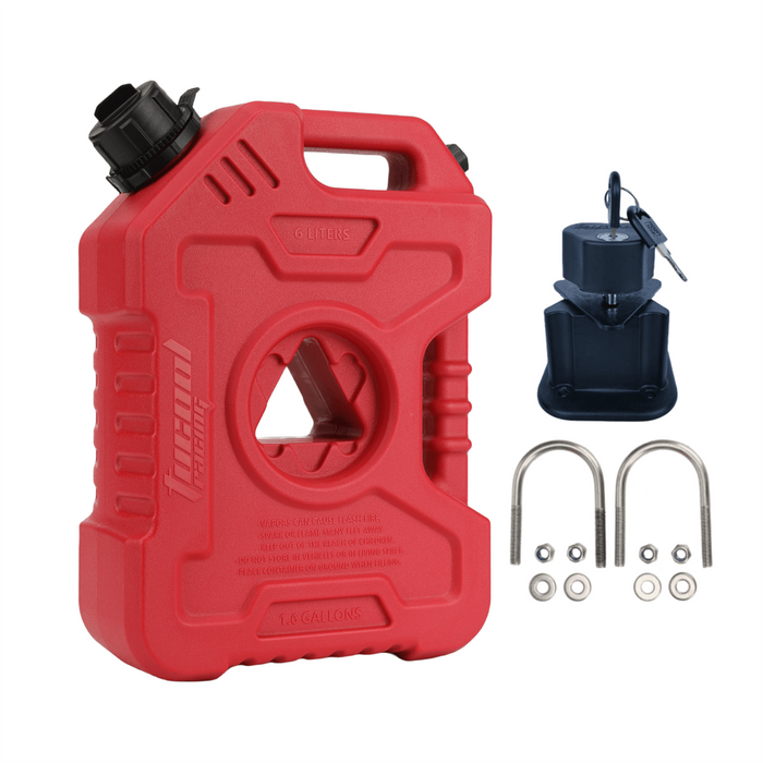 Tucool Racing 3L 5L 6L 10L Gas Can Jerry Can Fuel Tank Spare Petrol Oil Tank Backup Jerrycan Fuel-jugs Canister for Motorcycle SUV ATV Cars Boat Offroad