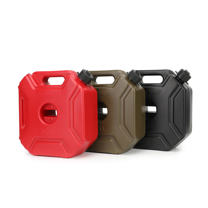 Bidon Jerry Can Tucool Racing 3L Réservoir Essence 0.8 Gallon - Noir - Pour Moto SUV ATV Bateau Offroad