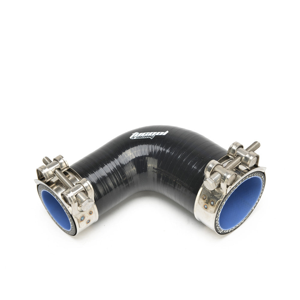 90 Degree 4 Inch Silicone Elbow Coupler Hose - 4-Ply Reinforced For Turbo/Intercooler/Intake Piping (with 2 Clamps) - View #6