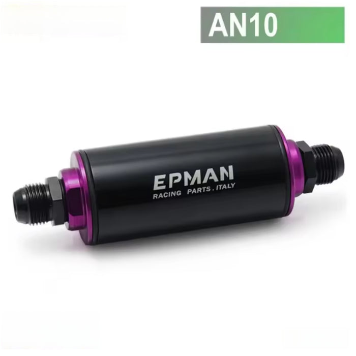 Tucool Racing High Flow Washable Fuel Filter AN6/AN8/AN10/8.6MM With Stainless Steel Element For 96-00 Honda Civic Ek Jdm