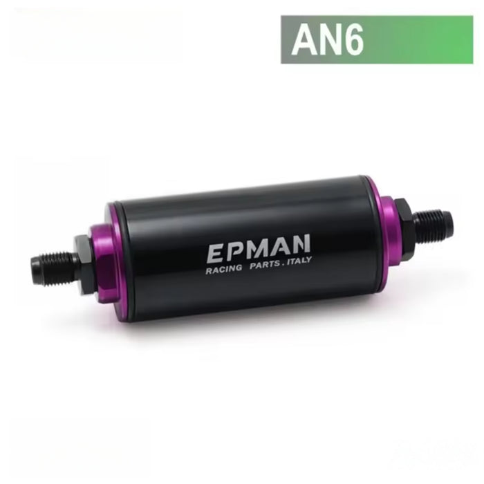 Tucool Racing High Flow Washable Fuel Filter AN6/AN8/AN10/8.6MM With Stainless Steel Element For 96-00 Honda Civic Ek Jdm