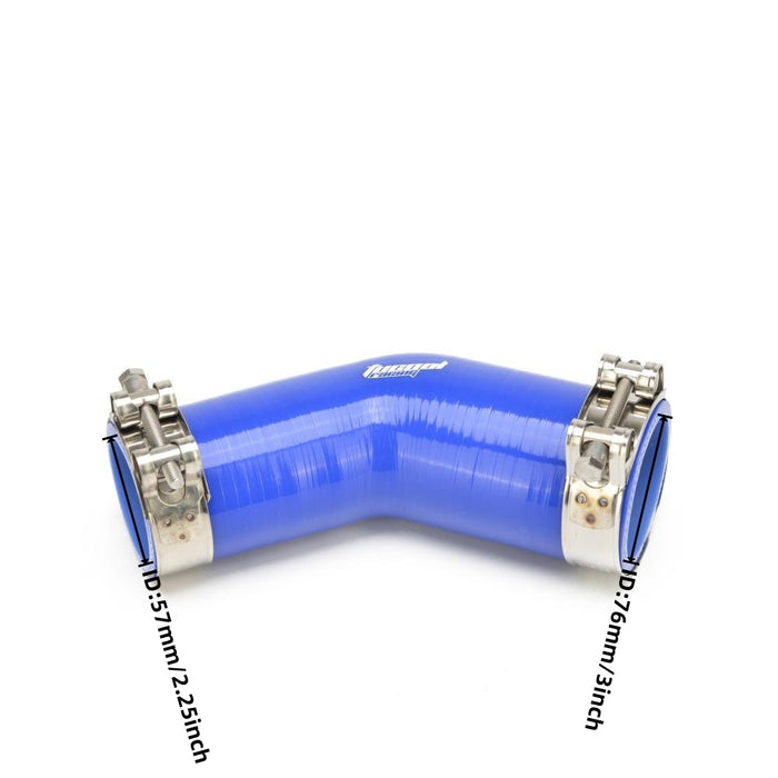 thumbnail image 2 of 45 Degree Reducer Elbow Silicone Hose Coupler Intercooler Pipe - 45 2 of 9