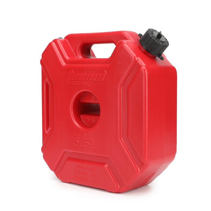 Tucool Racing 5.5 Liters Jerry Can Fuel Tank Spare Petrol Oil Tank Backup Jerrycan Fuel-jugs Canister for Motorcycle SUV ATV Cars Boat Offroad