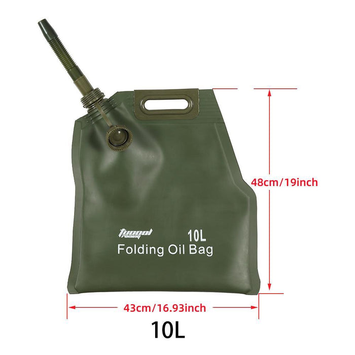 Tucool Racing 5L 10L 20L 30L Portable Car Motorcycle Soft Oil Bag Bladder Off-road Petrol Cans Spare Oil Storage Fuel Tank Gasoline Bucket Can