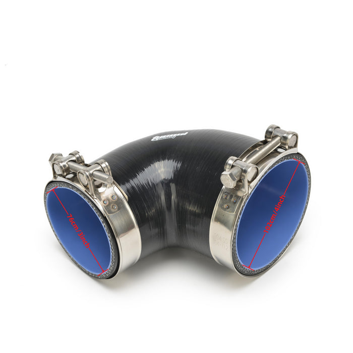 Top Street King 2” 90-Degree Silicone Elbow Coupler – 3-Ply Blue – Universal Turbo/Intake Hose